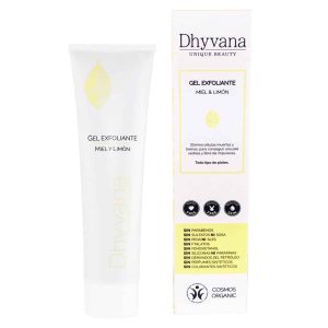 Dhyvana gel exfoliante miel y limon 100m