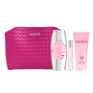 Estuche Guess Rosada 4 Piezas